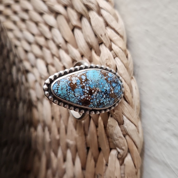 Stunning NWOT Native American Navajo Golden Hills Turquoise Ring 💙💍🤎 - Picture 7 of 12